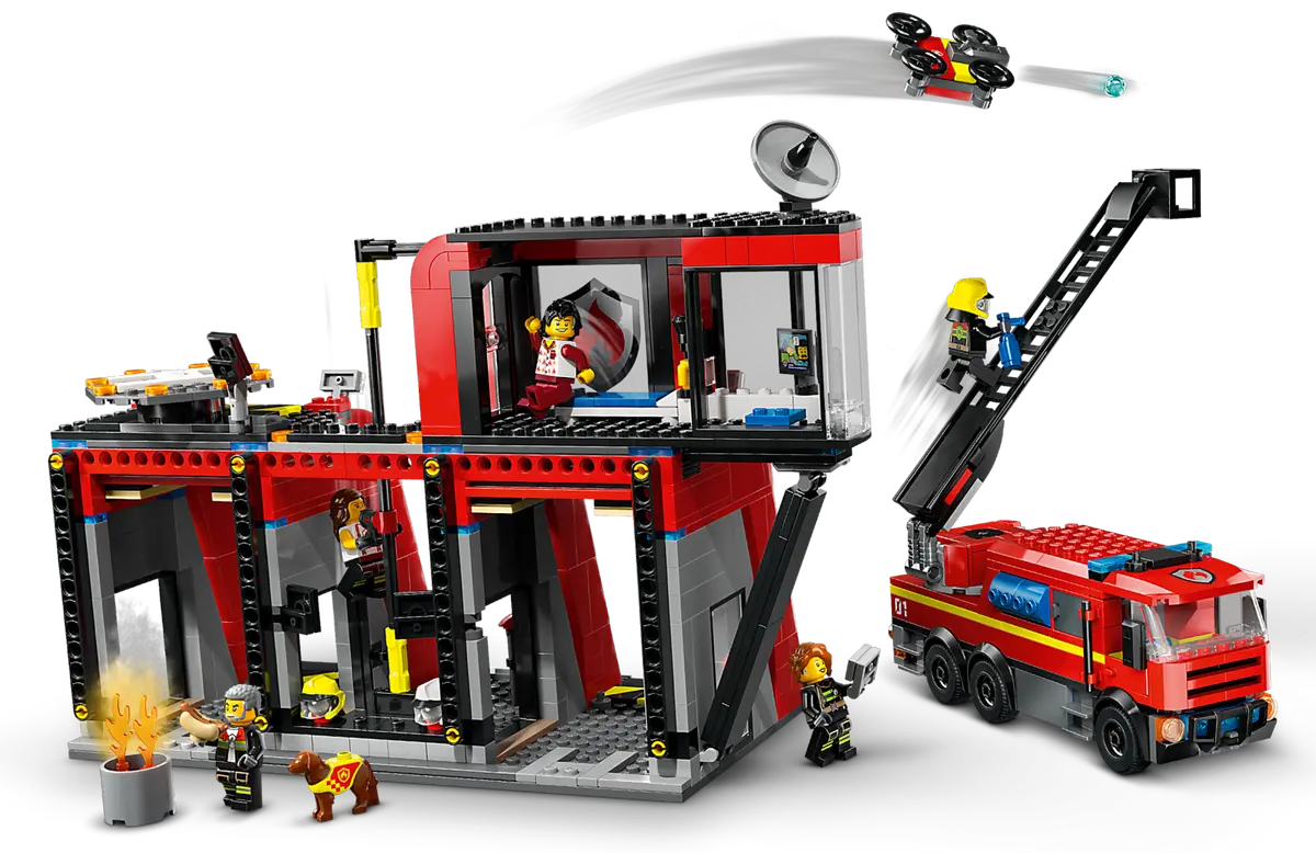 LEGO City - Fire Station with Fire Truck 60414