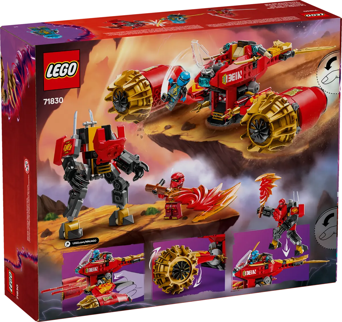 LEGO NINJAGO - Kay's Mech Storm Rider 71830